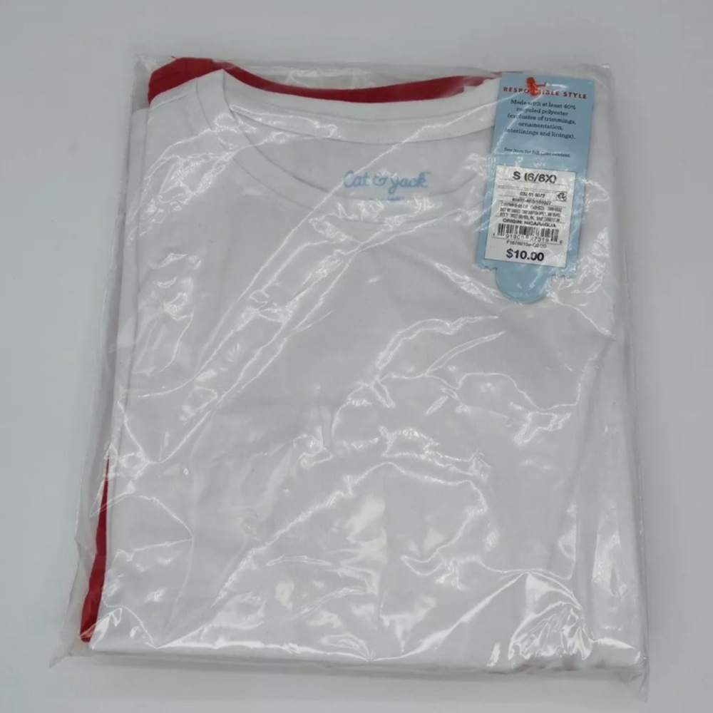 Cat & Jack Kids Long Sleeve T-Shirts Red size S